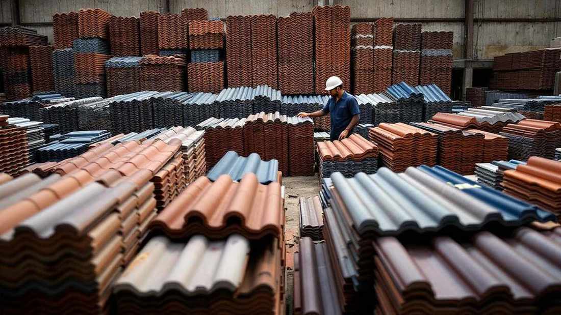 Vista aérea de bairro residencial em Belo Horizonte mostrando diferentes tipos de telha